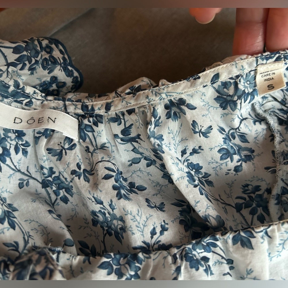 DOEN Songbird Toile Lazuli top S - Picture 5 of 7